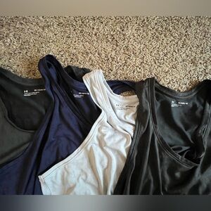 4 Women’s Under Armour Activewear Lightweight Loose Fit Racerback Tops. Size 3x.